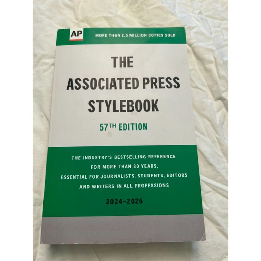 The Associated Press Stylebook 57th Edition 20242026 APStyleBook Reference 8721